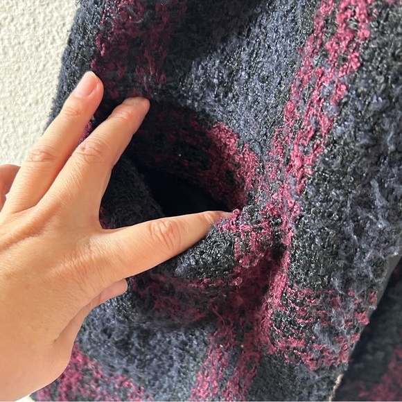 Sanctuary Tweed Faux Fur Tunic Vest XSmall Preppy Chic Layer Cozy - Picture 8 of 12